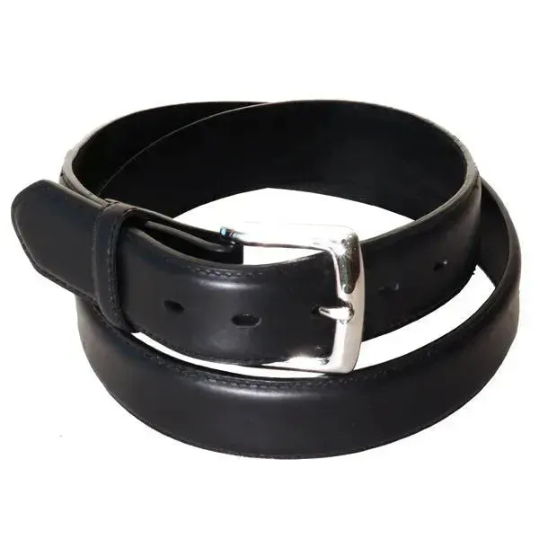 3D Smooth Leather Belt (Black - 1011)-Mens Belt