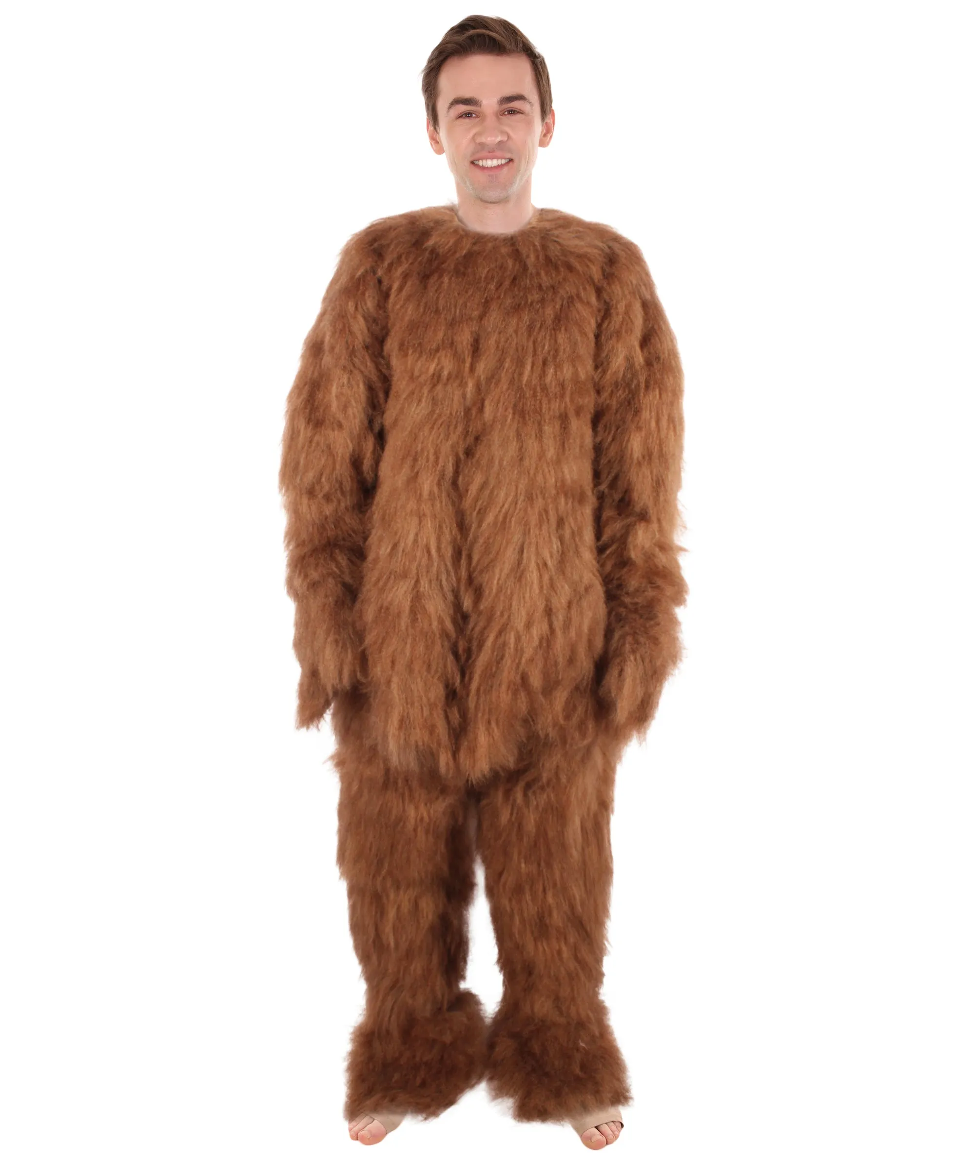 Adult Unisex Brown Dog Jumpsuit Costume I Perfect For Halloween I Flame-retardant Synthetic Fiber