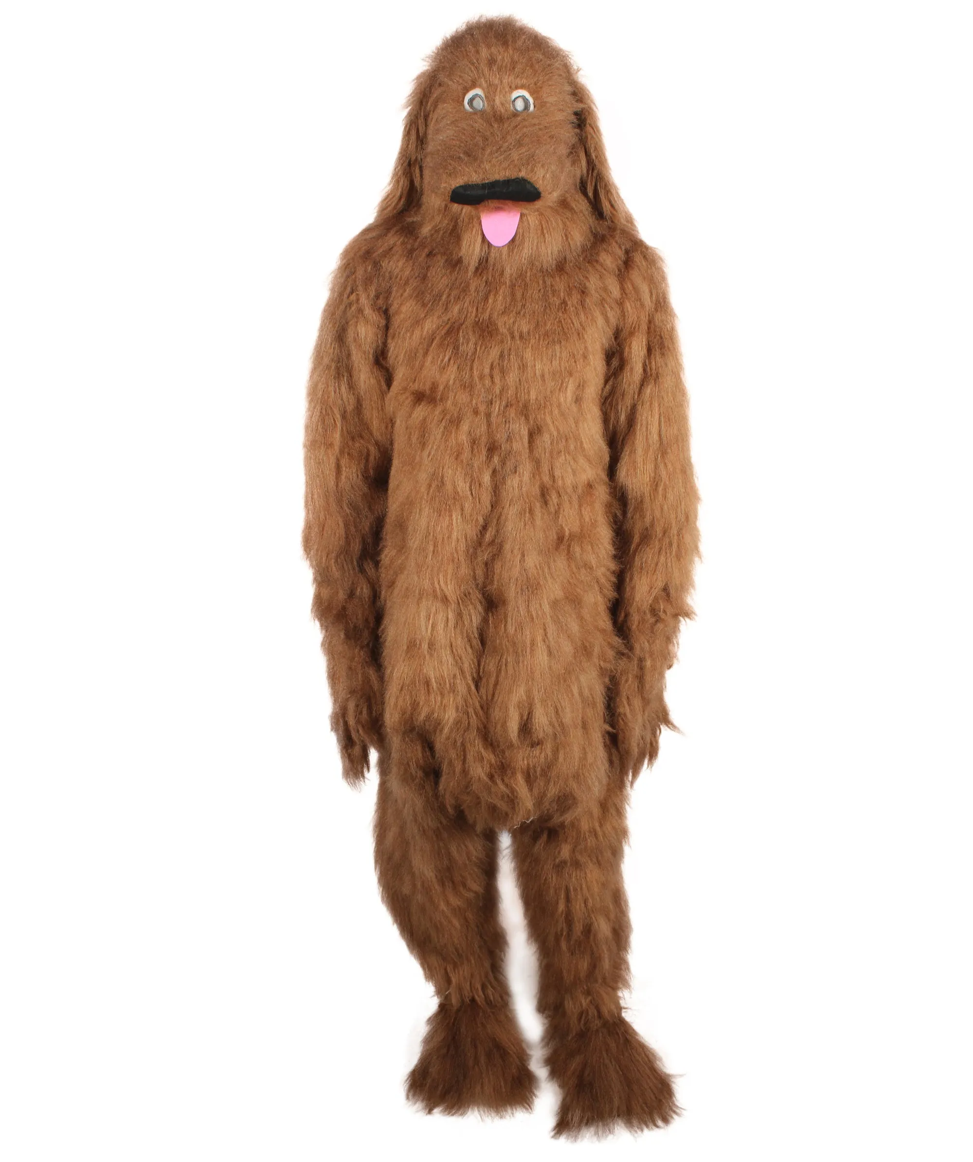 Adult Unisex Brown Dog Jumpsuit Costume I Perfect For Halloween I Flame-retardant Synthetic Fiber