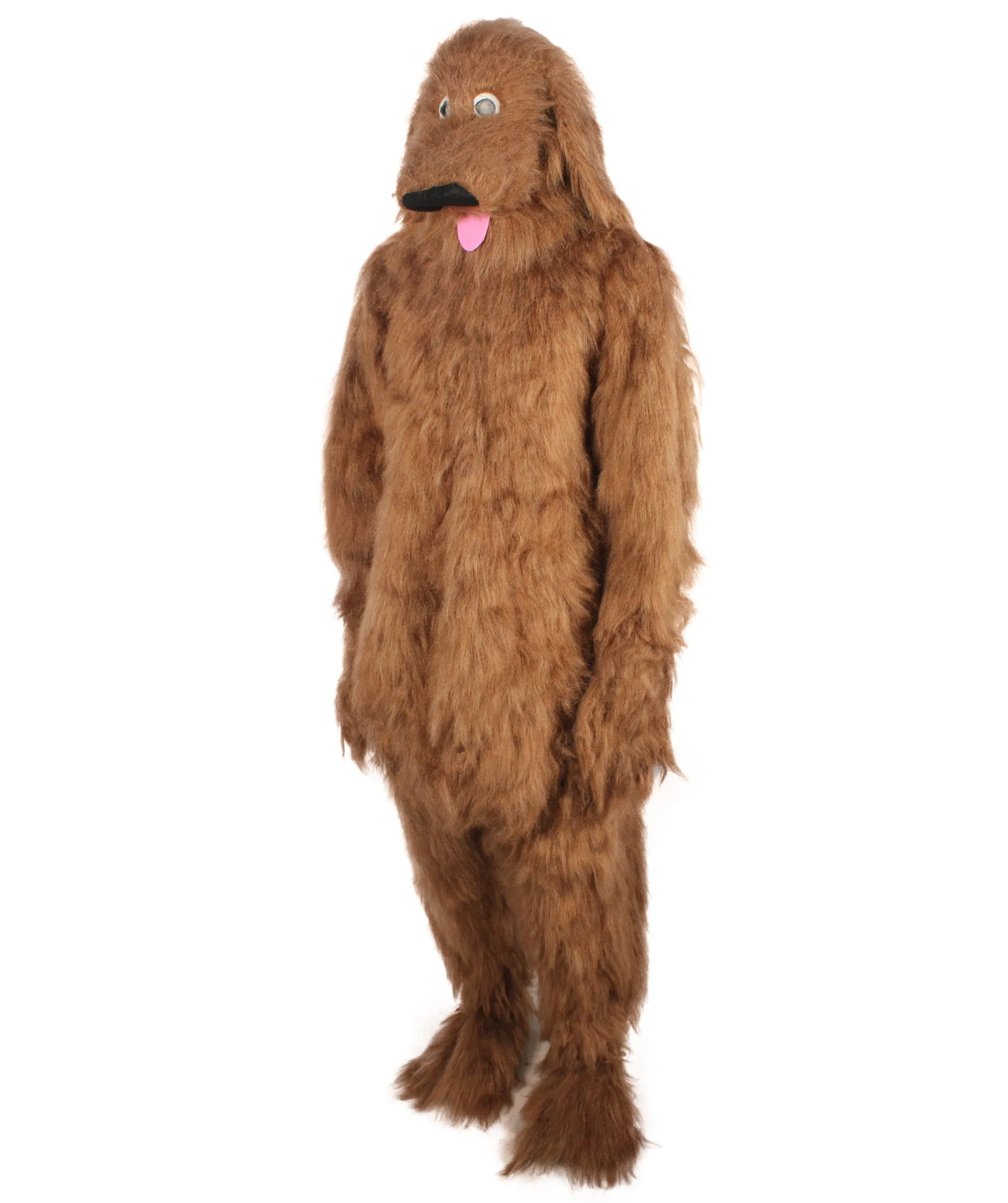 Adult Unisex Brown Dog Jumpsuit Costume I Perfect For Halloween I Flame-retardant Synthetic Fiber