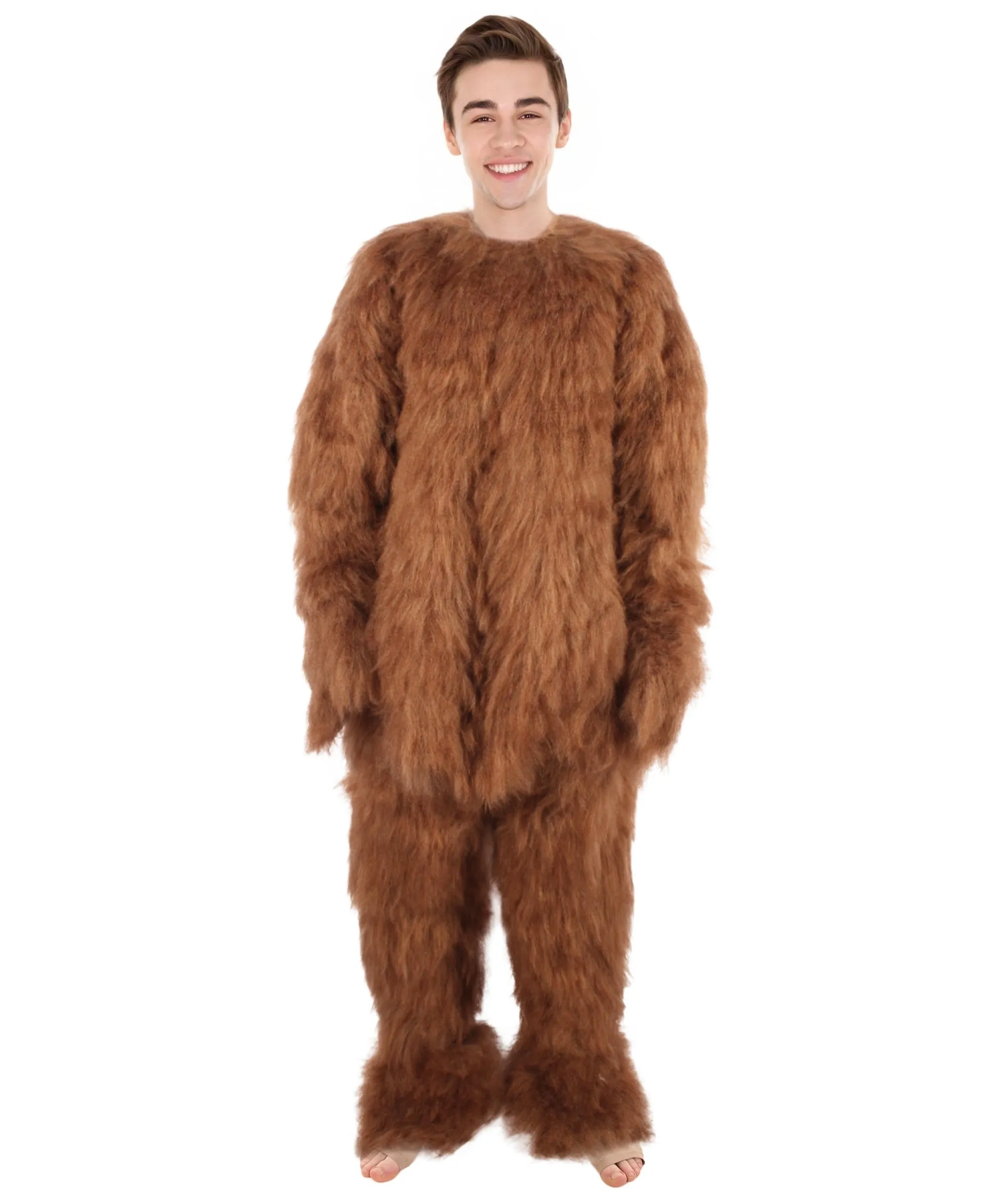 Adult Unisex Brown Dog Jumpsuit Costume I Perfect For Halloween I Flame-retardant Synthetic Fiber