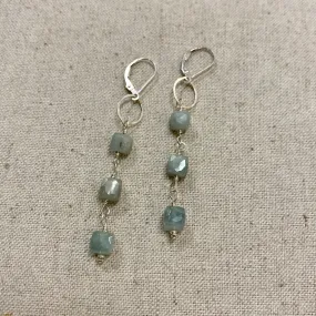 Amazonite Cube earrings