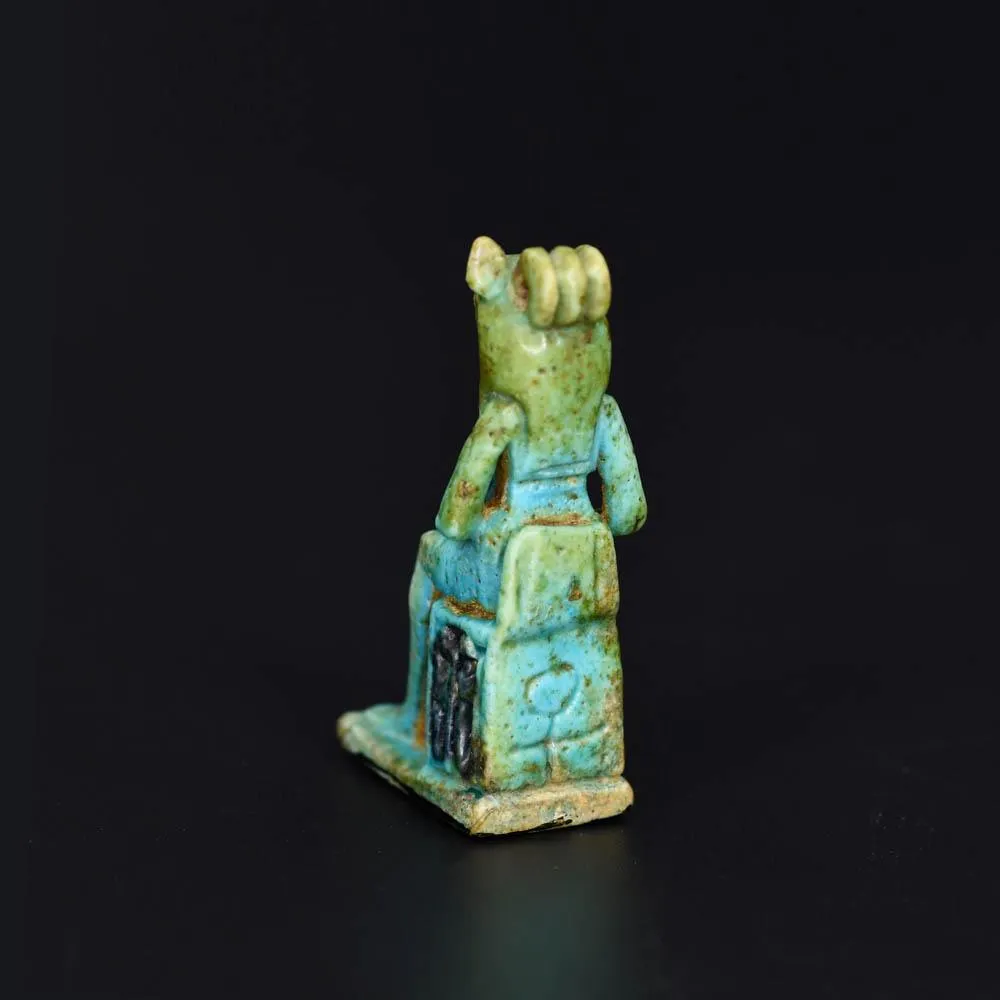 An Egyptian Faience Amulet of Sekhmet, Ptolemaic Period, ca. 300 - 30 BCE