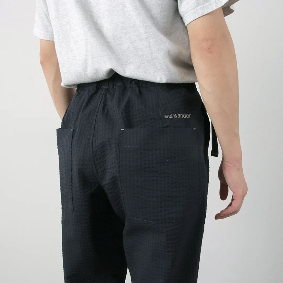 AND WANDER / Dry Soft Seersucker Pants