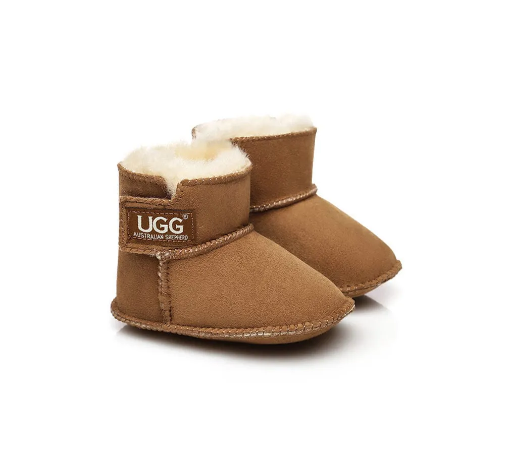 AUSTRALIAN SHEPHERD® UGG Baby Australian Sheepskin Wool Booties Erin