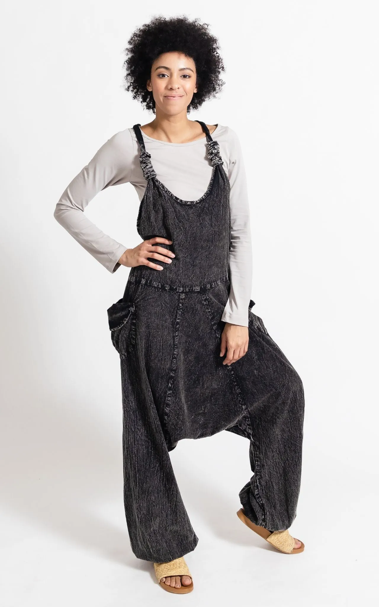 Bahini Overalls Long - Black