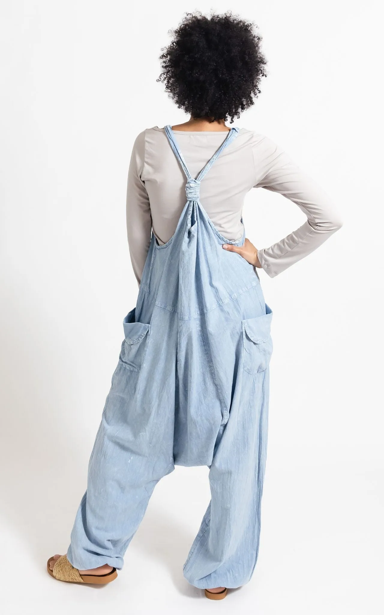 Bahini Overalls Long - Sky Blue