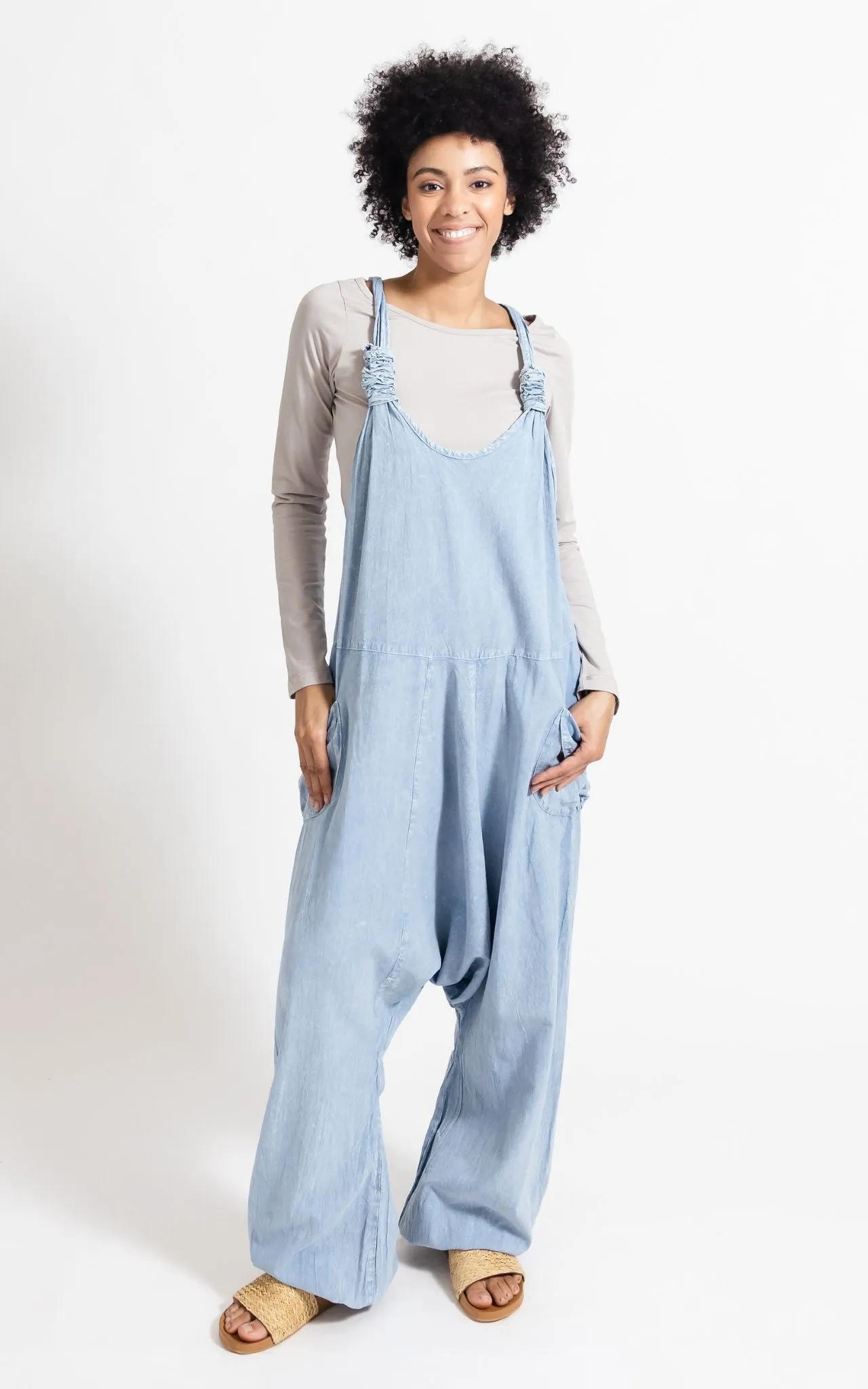 Bahini Overalls Long - Sky Blue