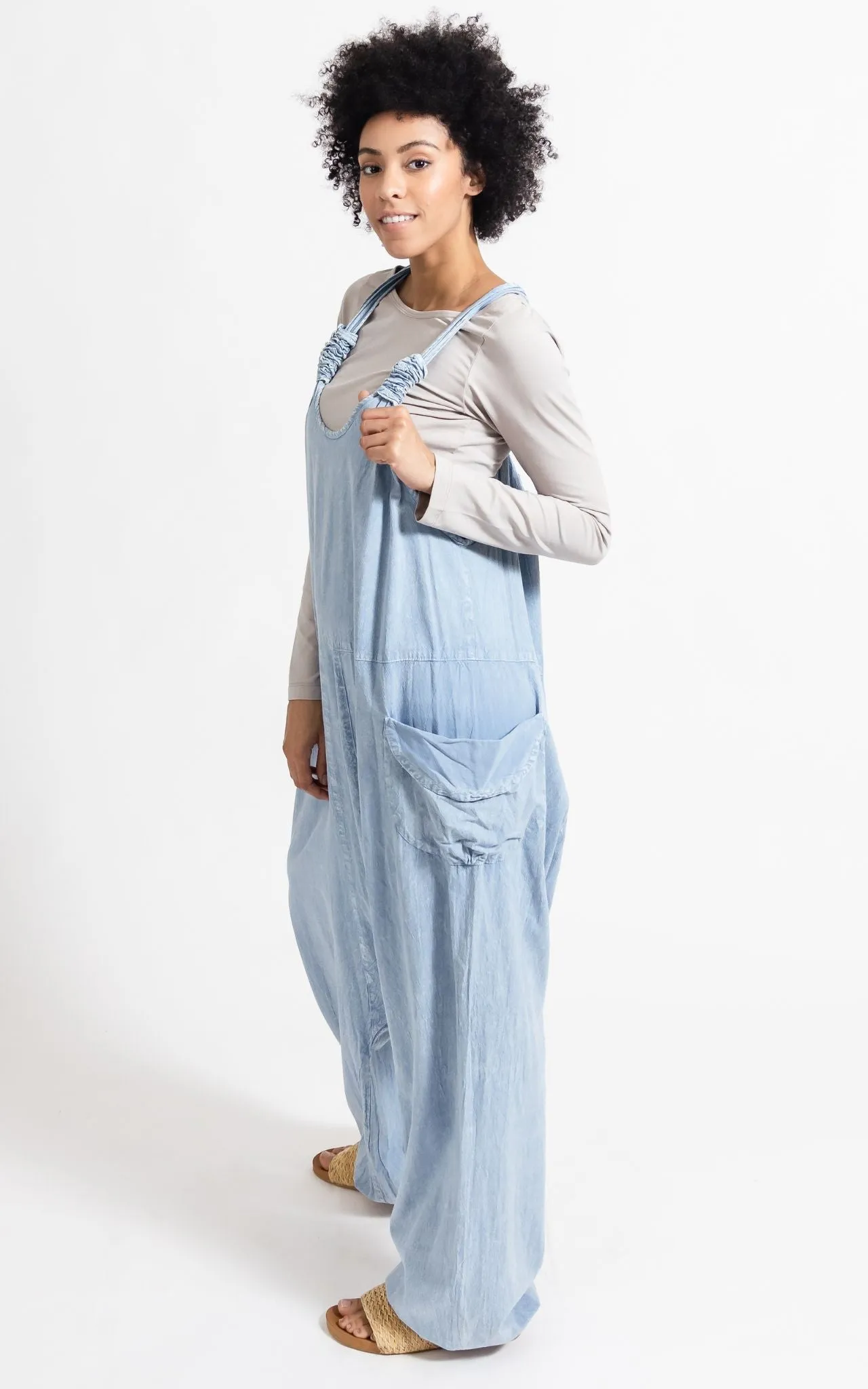 Bahini Overalls Long - Sky Blue