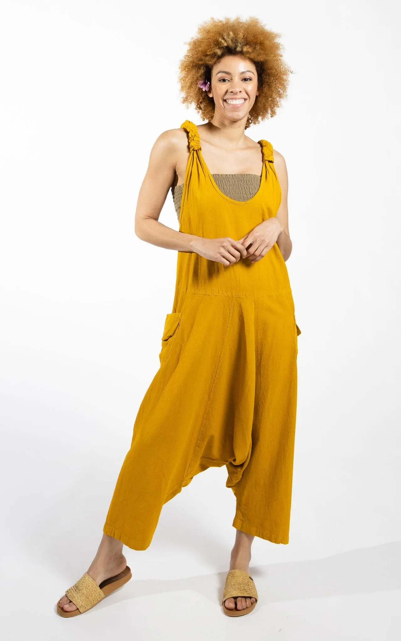 Bahini Overalls - Mustard