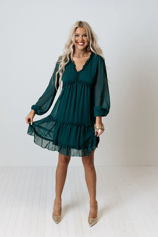 Balcony Nights Ruffle Dress