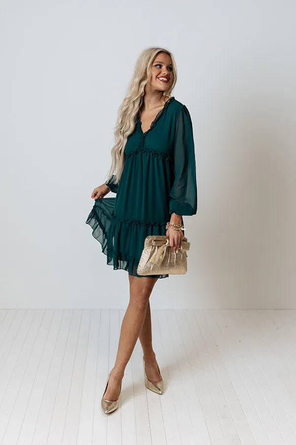 Balcony Nights Ruffle Dress