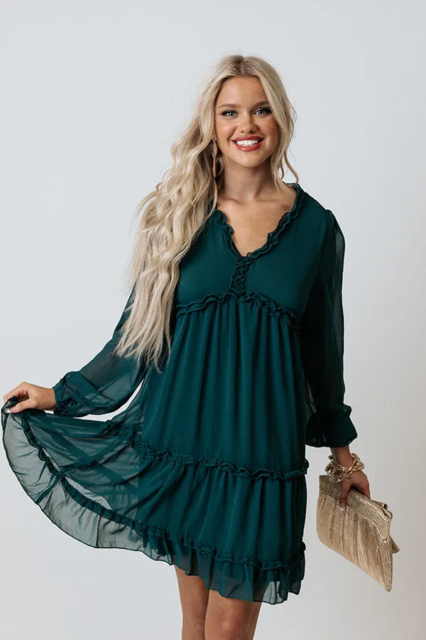 Balcony Nights Ruffle Dress