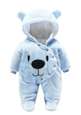 Bear Hooded Jumpsuit Baby