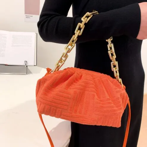 Beautiful Orange Terrycloth Purse