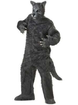 Big Bad Wolf Plus Size Mens Grey Costume