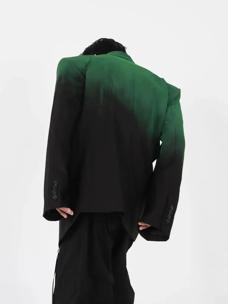 Black-green Gradient Jacket