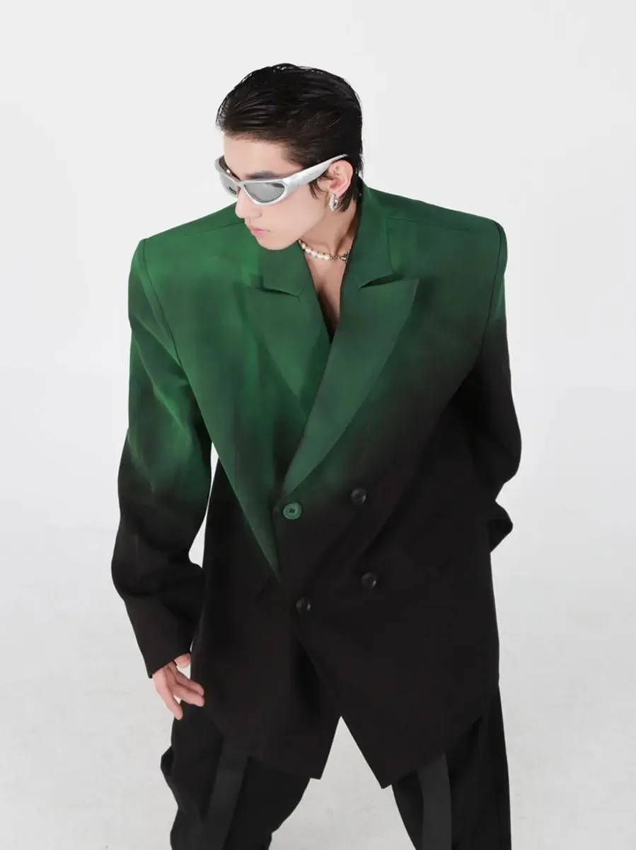 Black-green Gradient Jacket