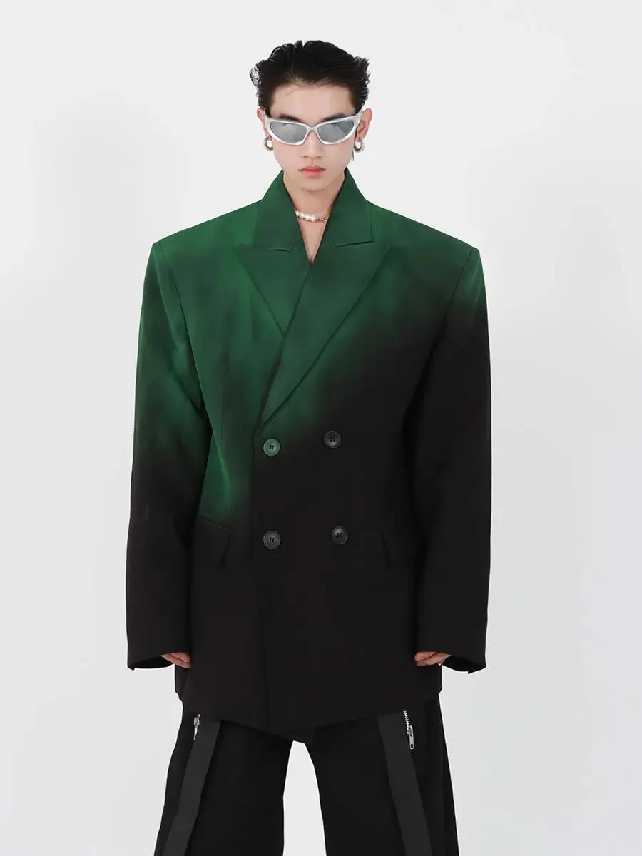 Black-green Gradient Jacket