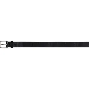 Black - Military Garrison Belt - Genuine Bonded Leather 1.25 in.