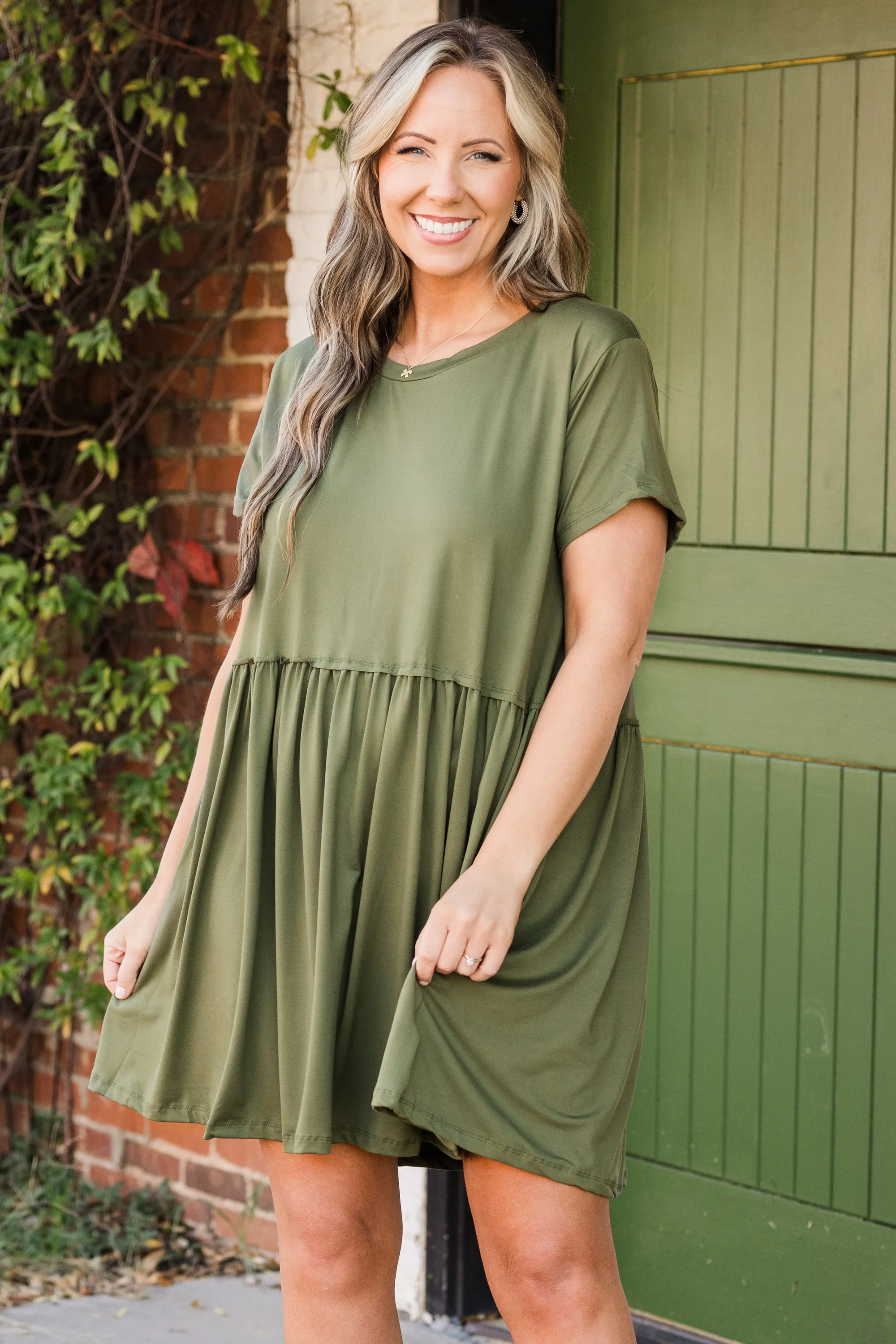 Bold Spirit Dress, Olive