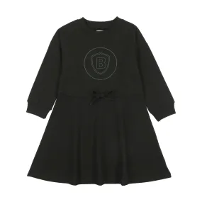 Bonjoy Black Green Emblem Dress