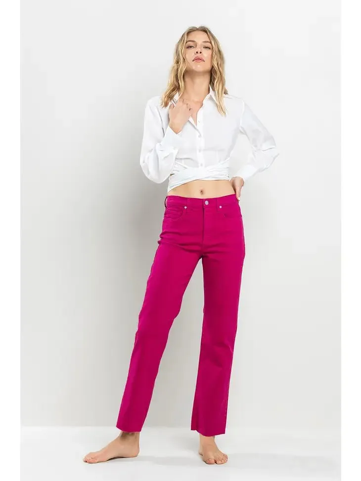 Bright Side High Rise Straight Pants