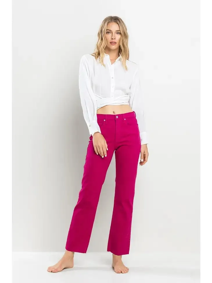 Bright Side High Rise Straight Pants