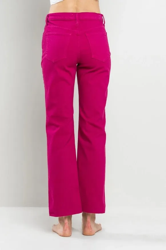 Bright Side High Rise Straight Pants