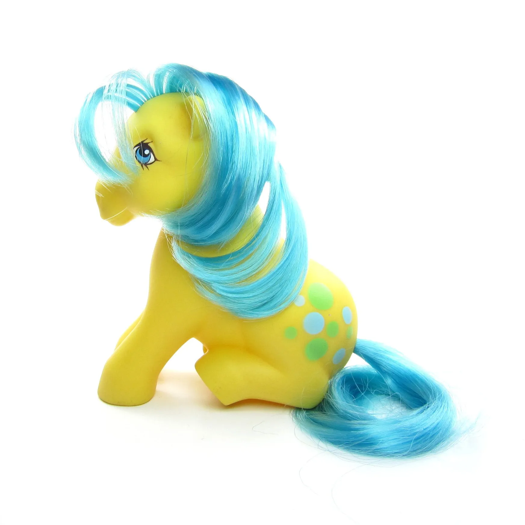 Bubbles My Little Pony Vintage G1 Sitting Pose