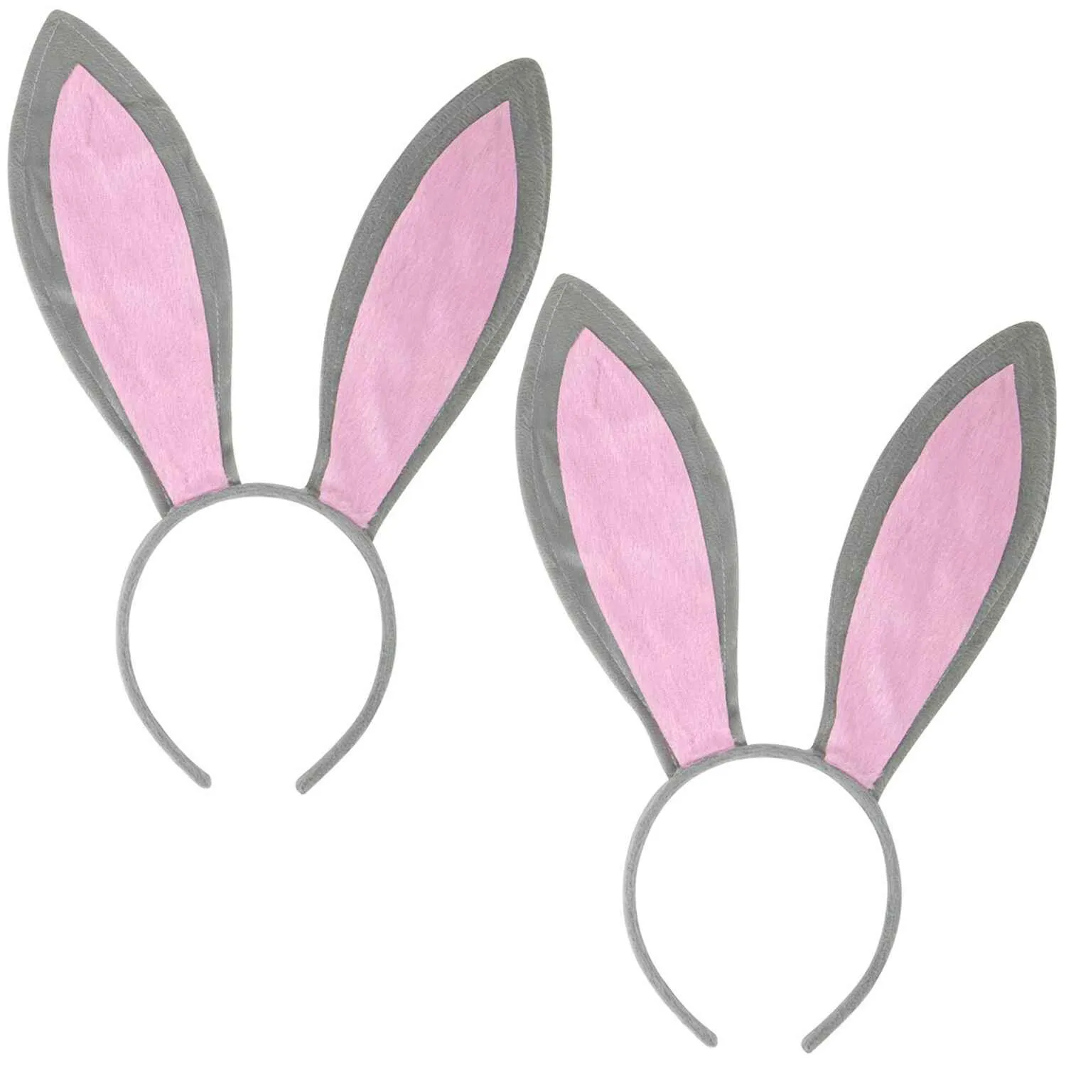 Bunny Ears Headband - Plush Easter Rabbit Ears (2pcs) - FUNCREDIBLE