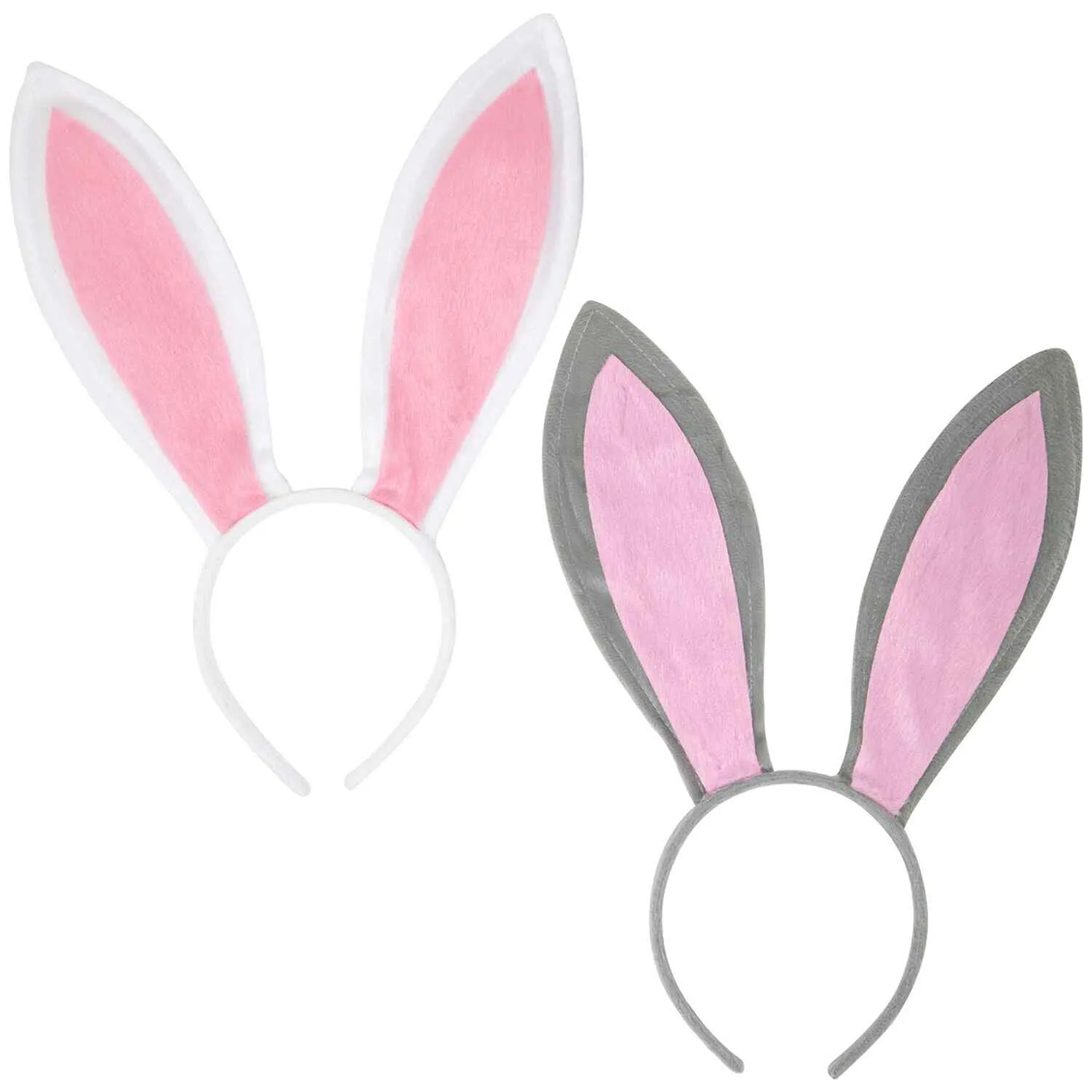 Bunny Ears Headband - Plush Easter Rabbit Ears - FUNCREDIBLE