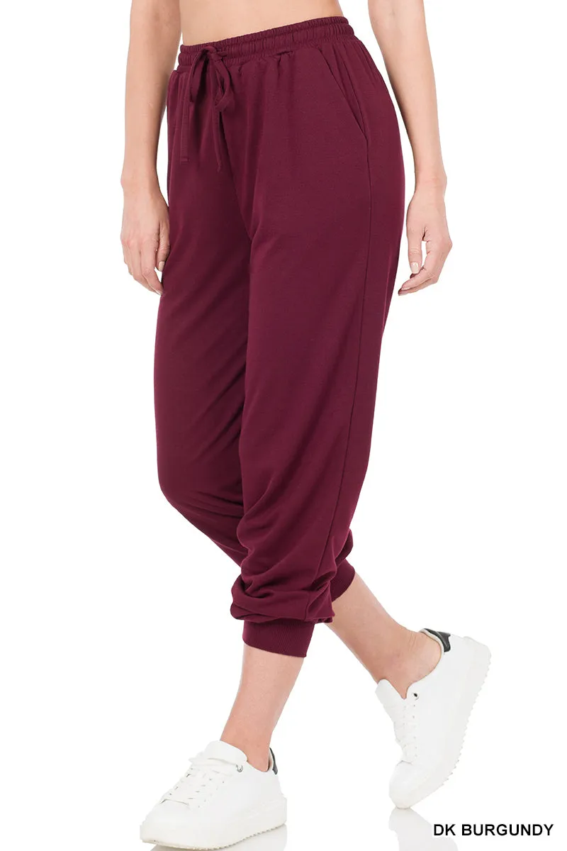 Burgundy Soft Jogger Pants