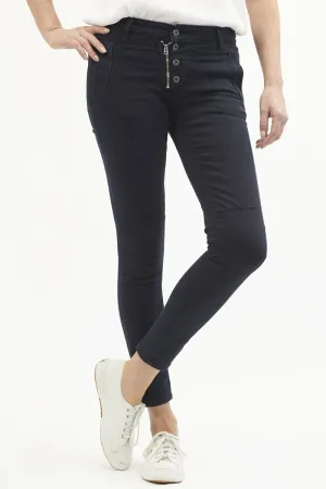 Button Jeans By Italian Star - Indigo