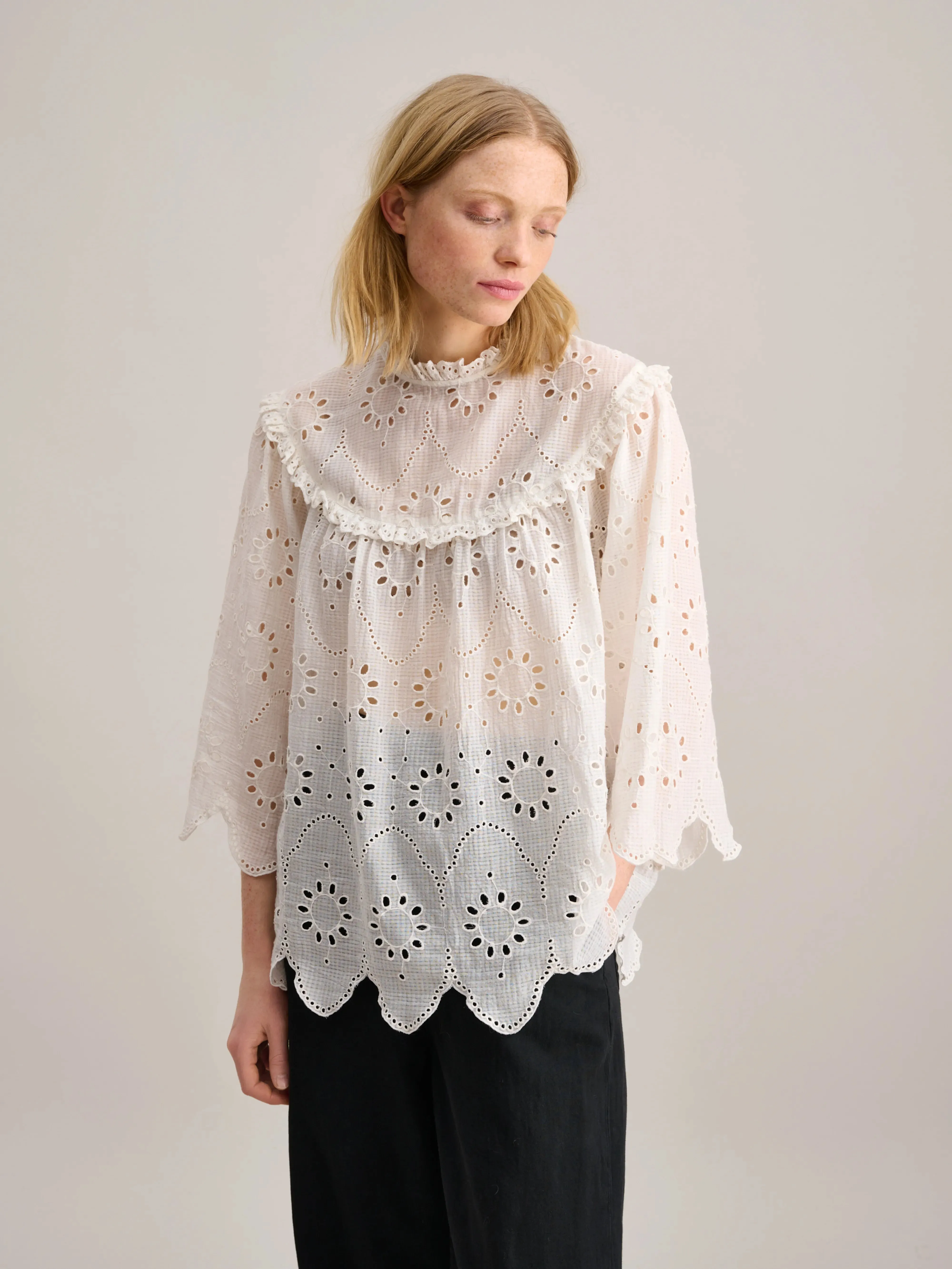 Calais Blouse (232 / W / NATURAL)