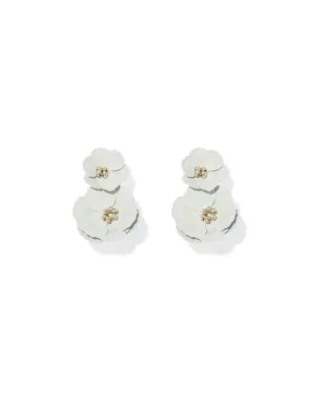 Camy Coated Flower Underear Earrings