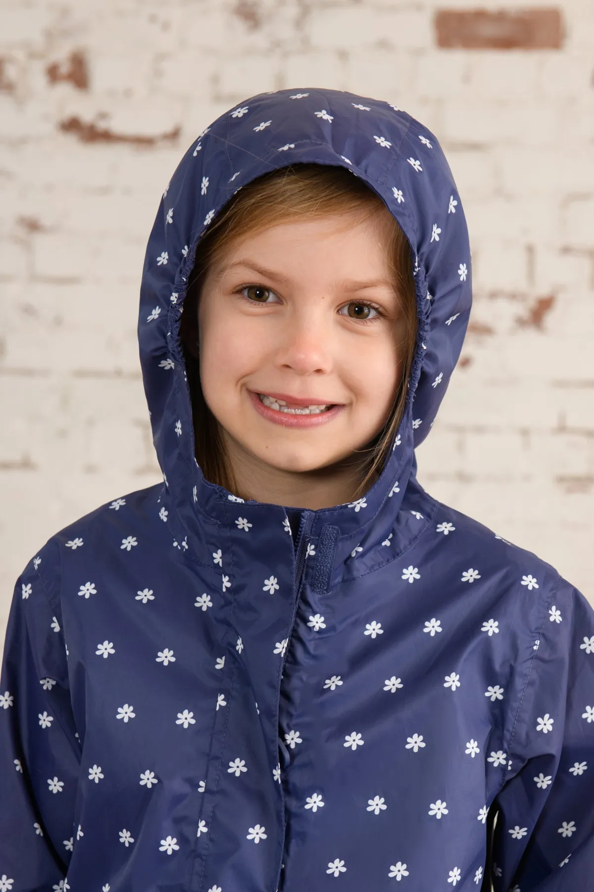 Cara Kids Rain Parka - Navy Floral