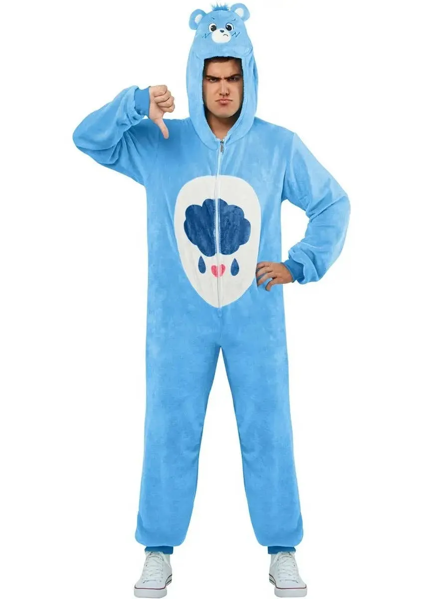 Care Bears Mens Plus Size Blue Grumpy Bear Costume