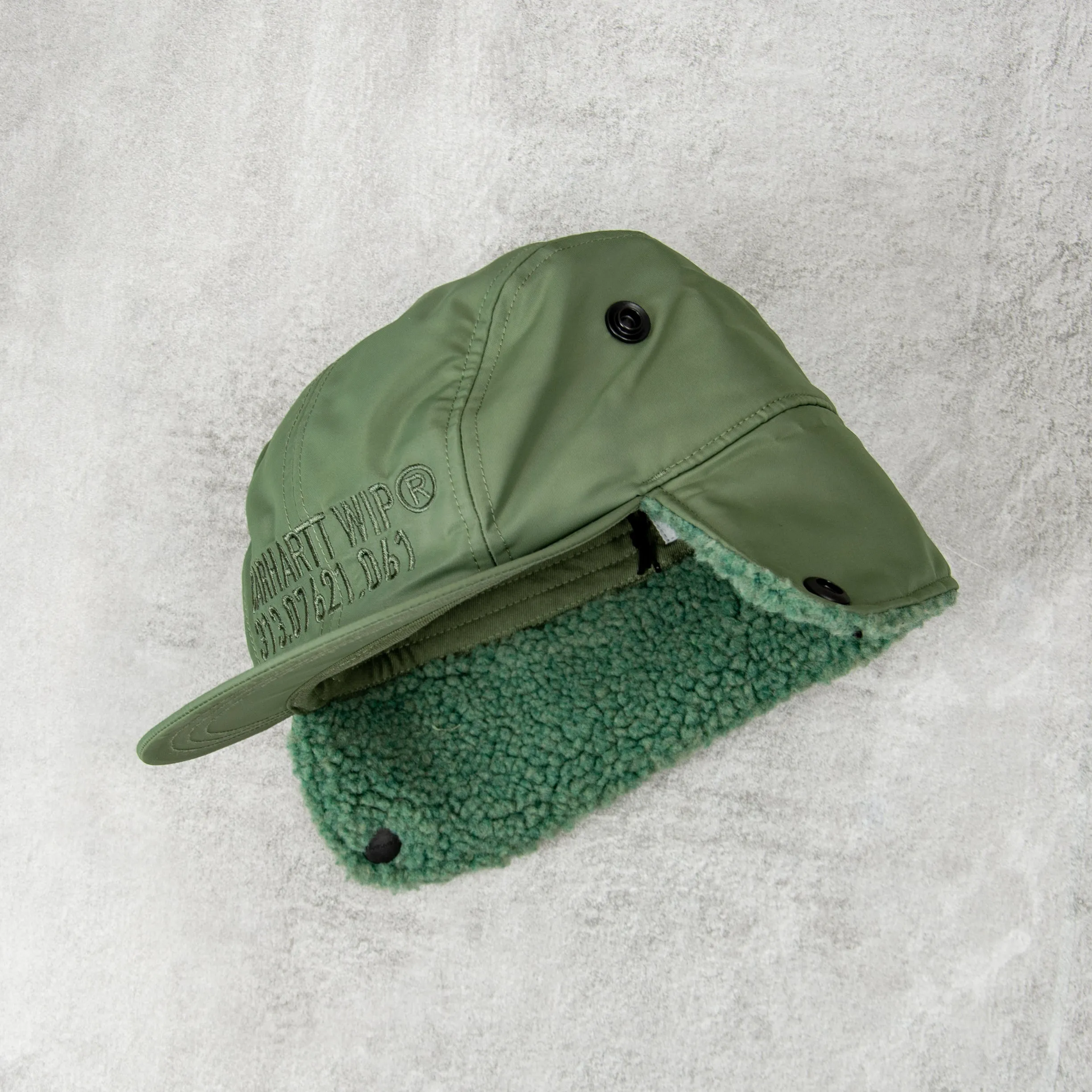 Carhartt WIP Olten Ear Guard Cap - Duck Green