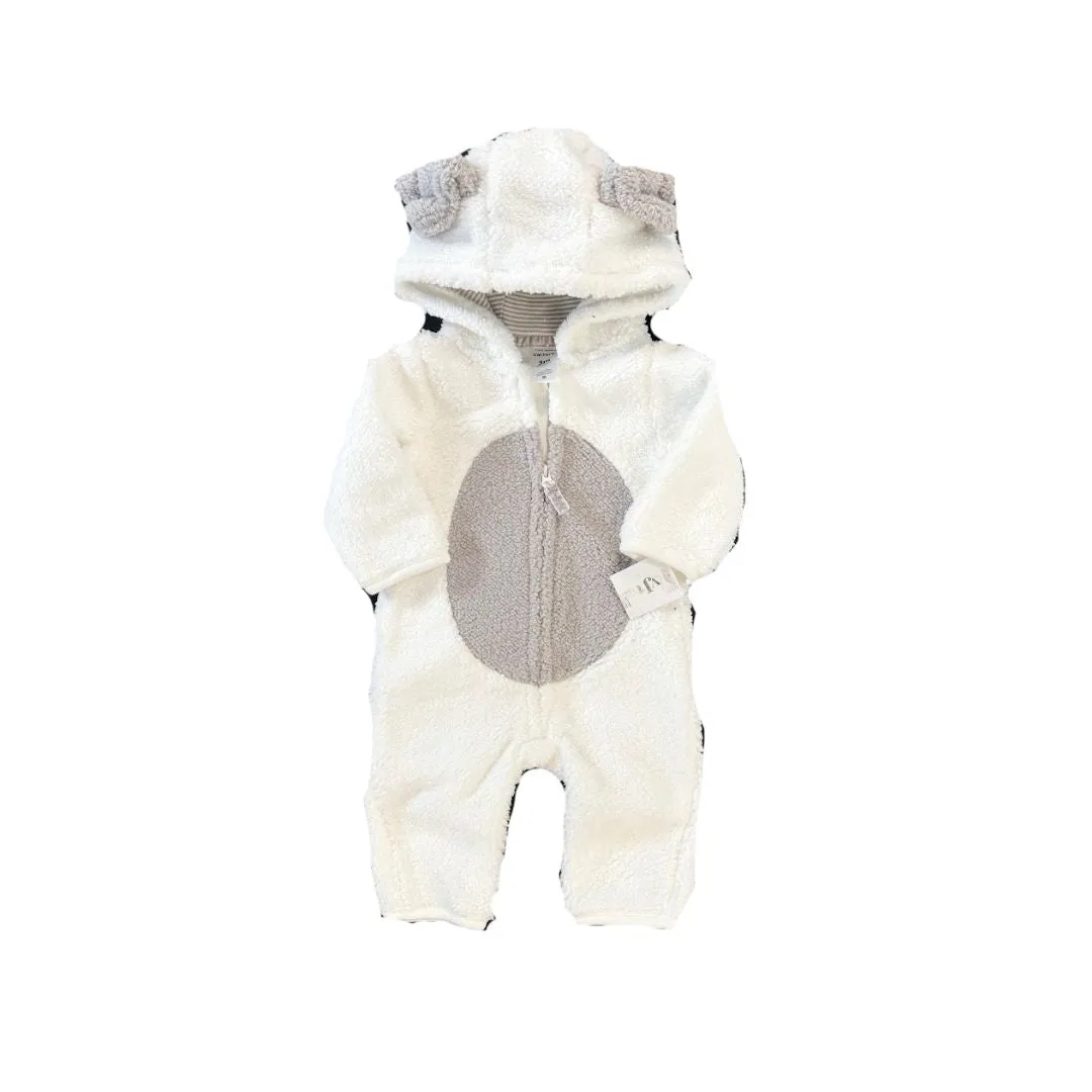 Carter's Baby Boys and Girls Hooded Faux-Sherpa Jumpsuit, Size 3months