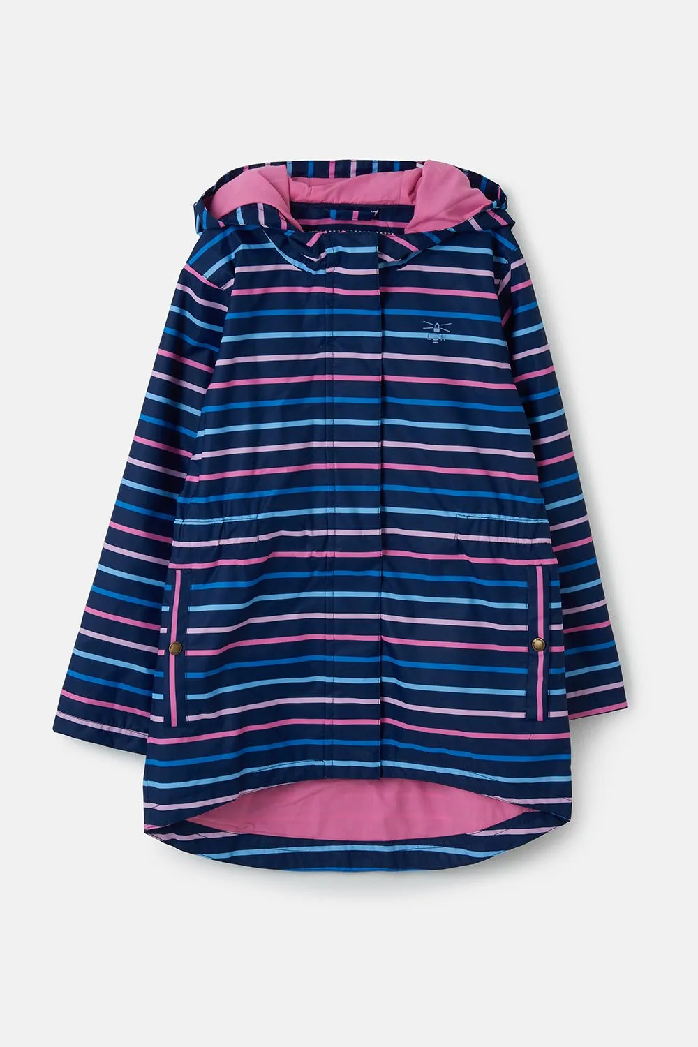 Charlotte Parka - Blue Pink Stripe