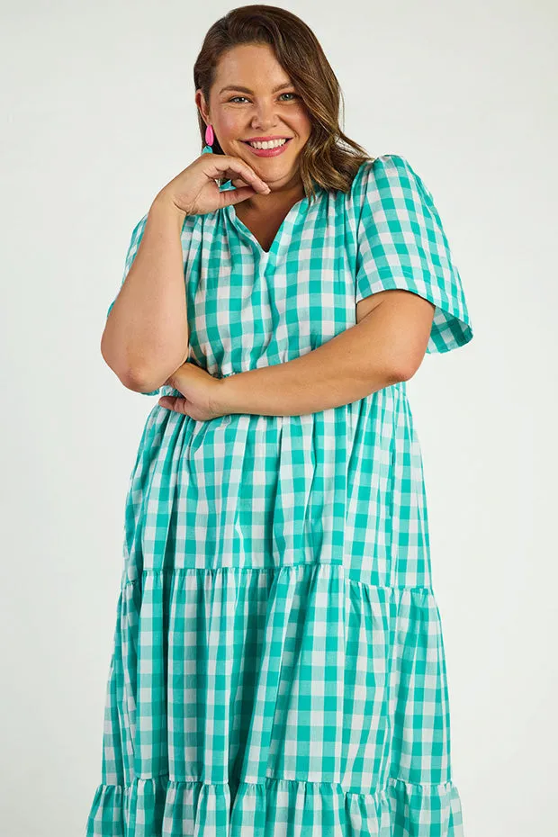 Clara Jade Gingham Dress