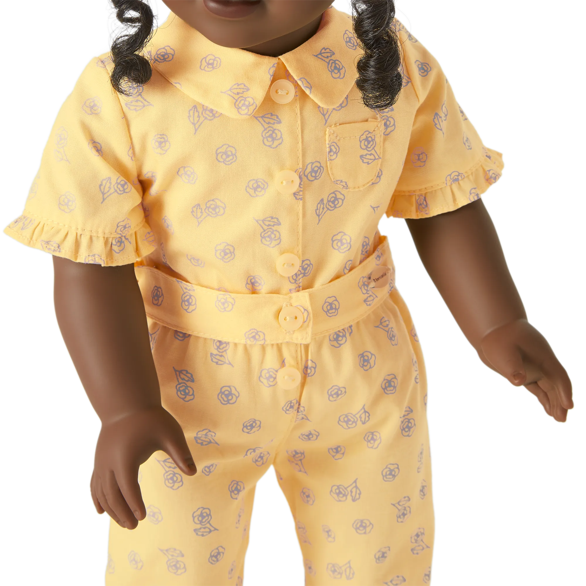 Claudie's™ Yellow Bloom Pajamas for 18-inch Dolls