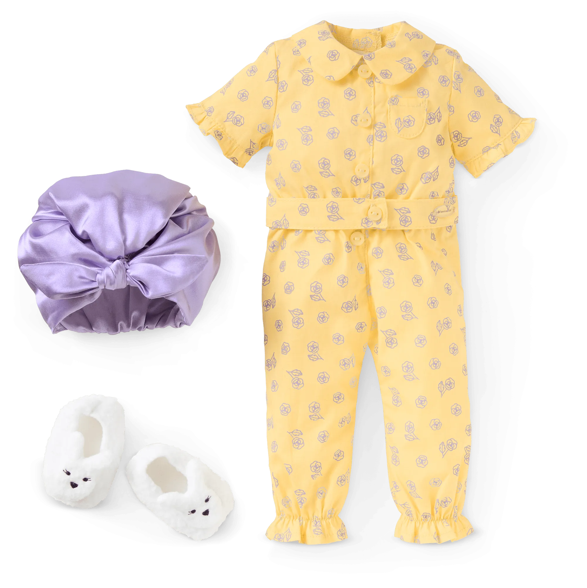 Claudie's™ Yellow Bloom Pajamas for 18-inch Dolls