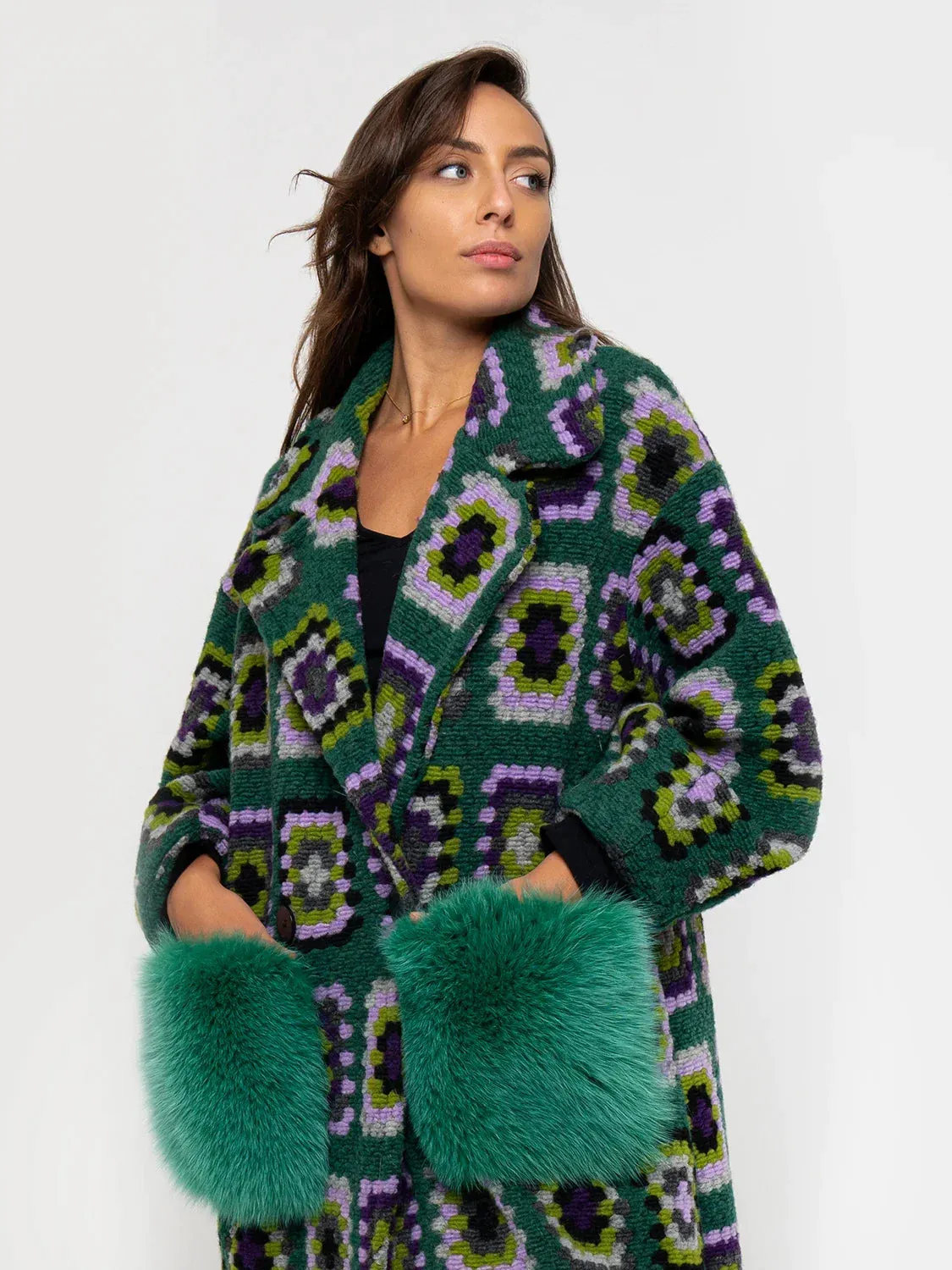 COAT- Fox pockets green