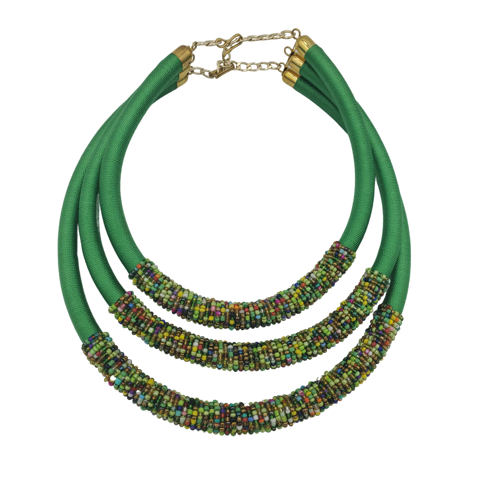 Cord Jewelry SET, Green