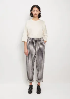 Cotton Check Verger Pant