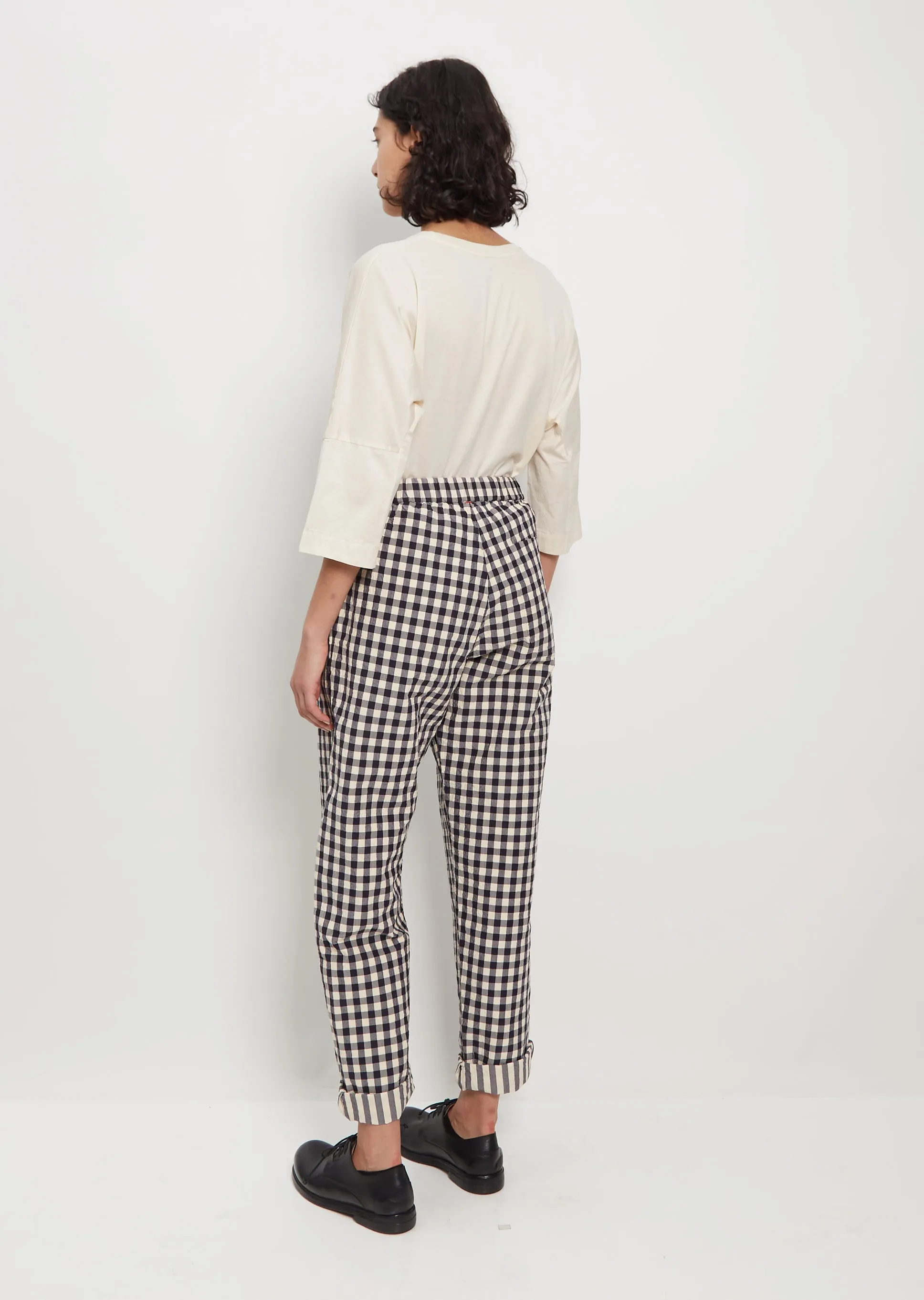 Cotton Check Verger Pant