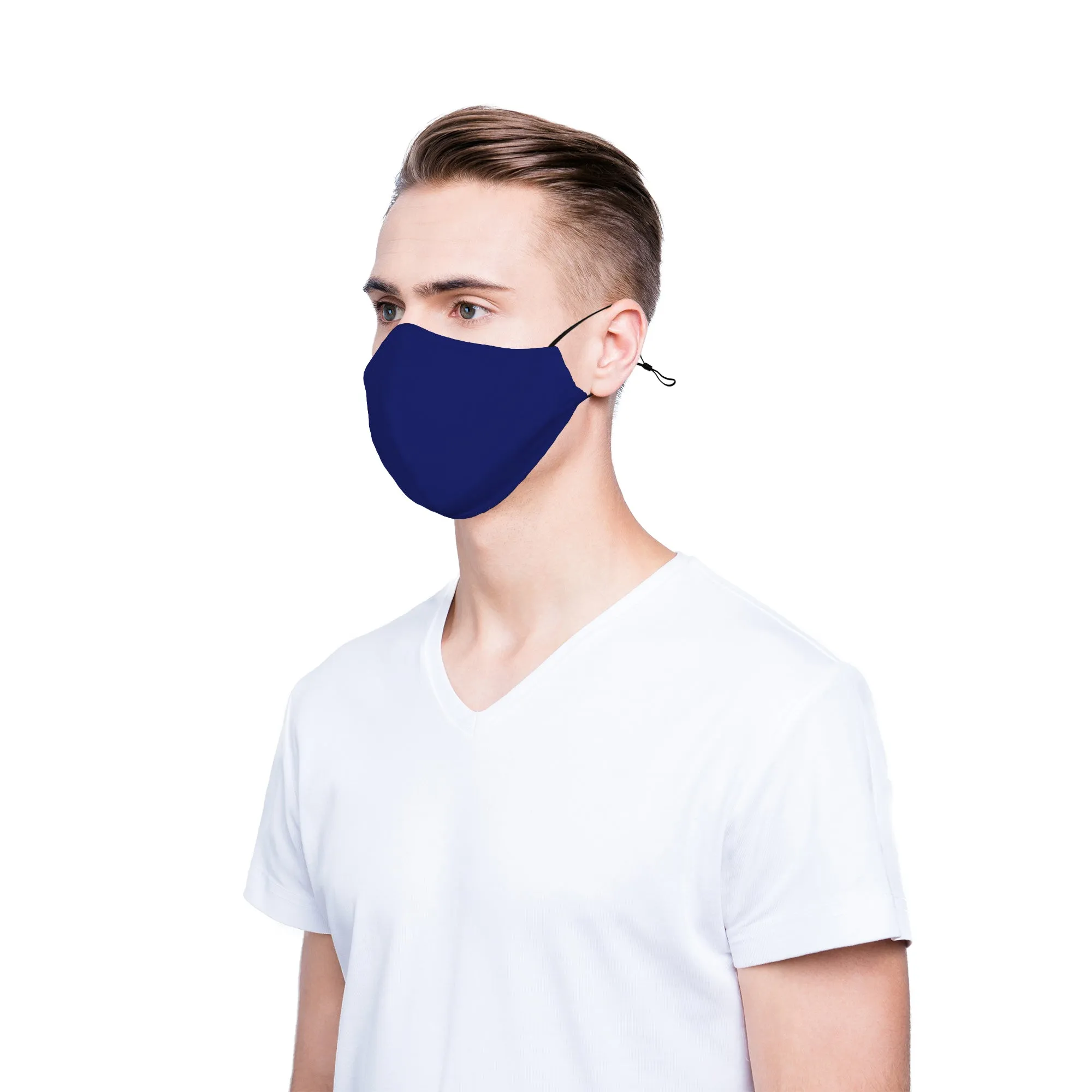 DALIX Cloth Face Mask Reuseable Washable Made in USA - S-M, L-XL Size (20 Pack)