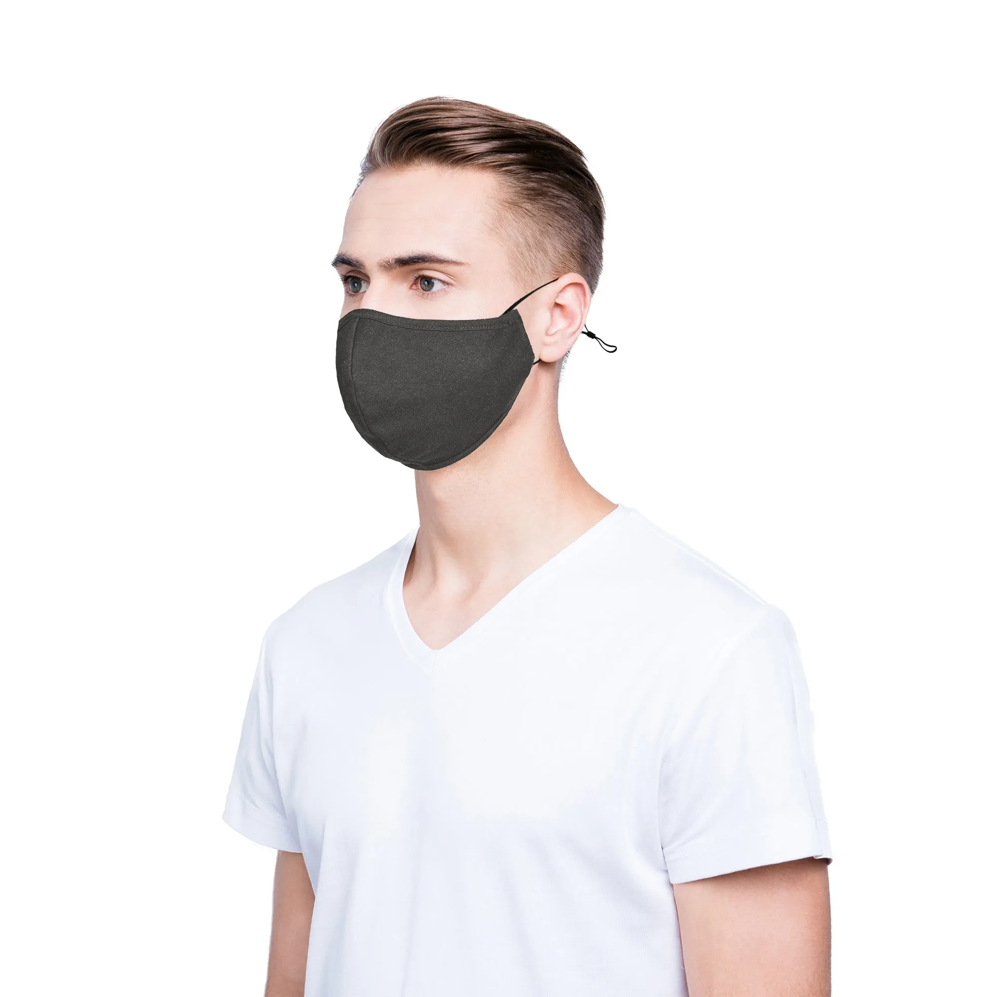 Dalix Cloth Face Mask Reuseable Washable Made in USA - S-M , L-XL Size